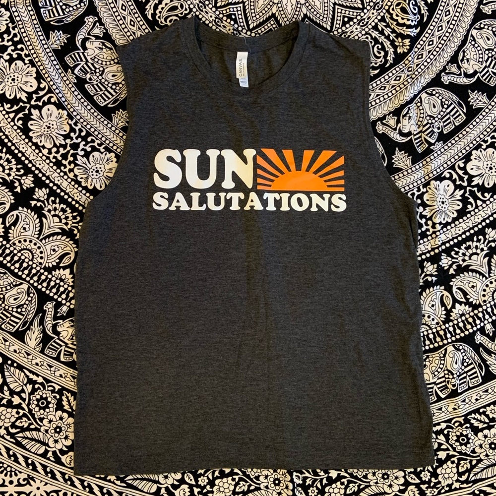 Sun Salutations muscle tee